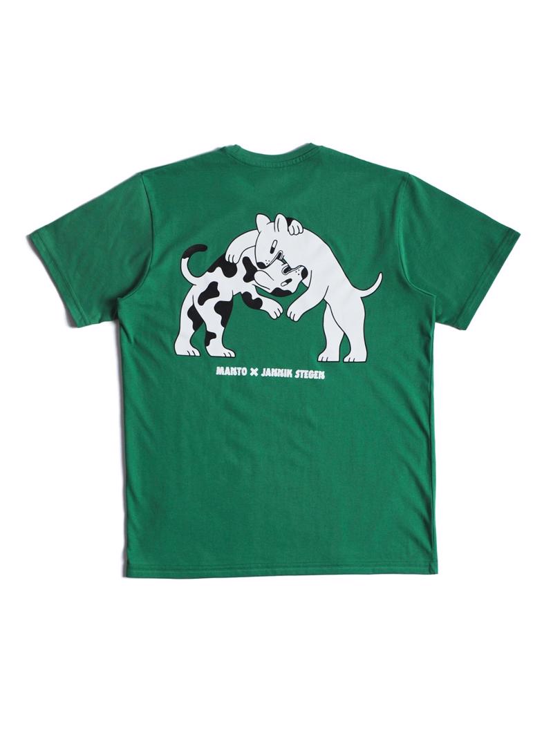 MANTO dogs tshirt - green